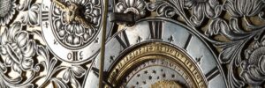 Detail uurwerk antieke klok