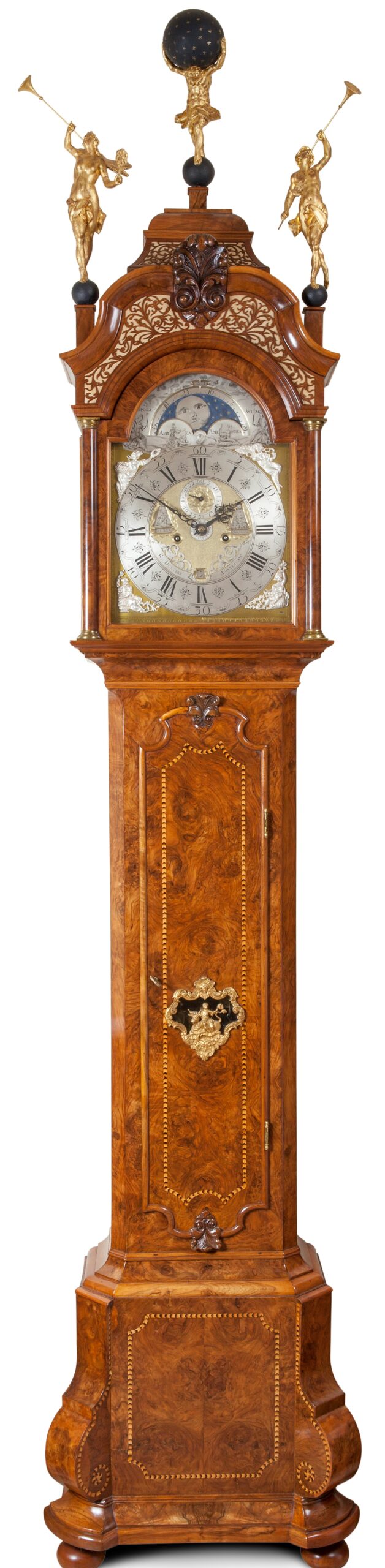 Oxideren Durf Verloren Collectie antieke klokken, staande klok Dunster 18e eeuw